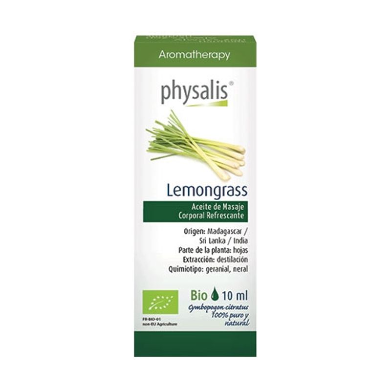 Physalis - Aromaterapia Aceite Esencial Lemongrass Orgánico 10 mL