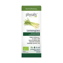 Physalis - Aromaterapia Aceite Esencial Lemongrass Orgánico 10 mL