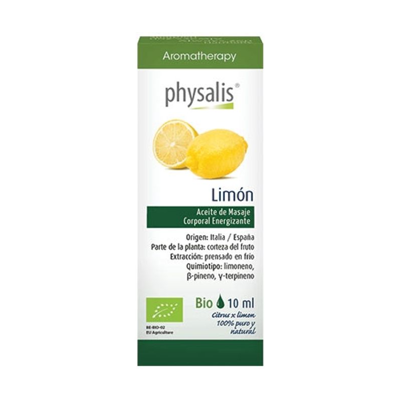 Physalis - Aromaterapia Aceites Esenciales Limón Orgánico 10 mL