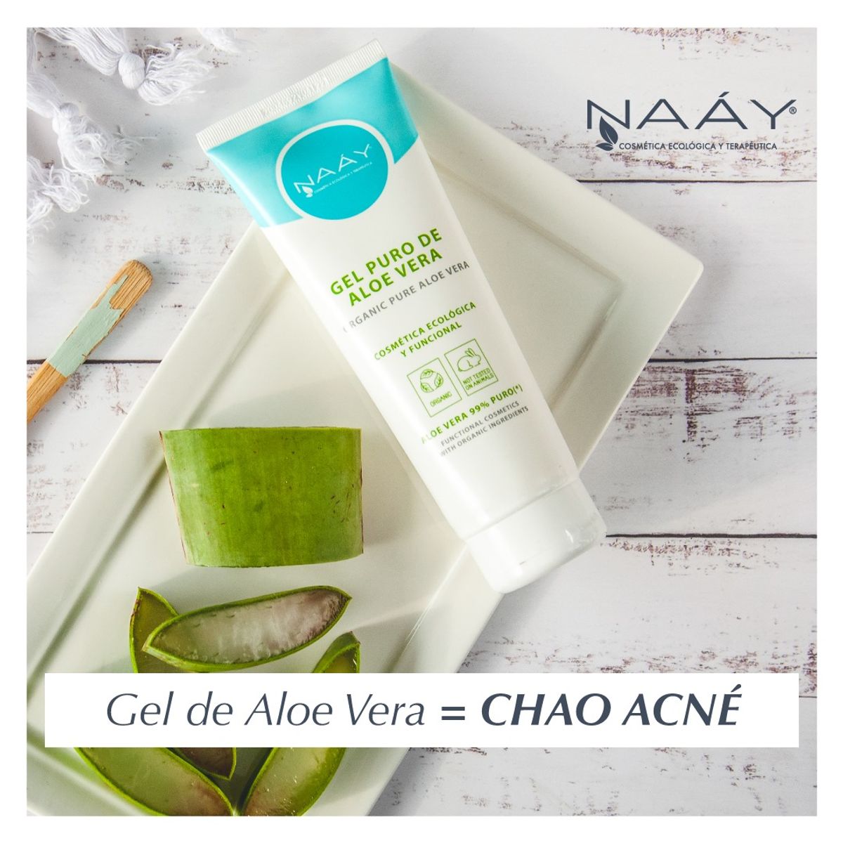 NAAY - Gel Aloe Vera Puro 99% 200 Ml Naay