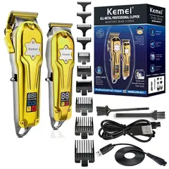 GENERICO - Cortadora de Pelo Profesional Potente Kit de Peluquería KM2011