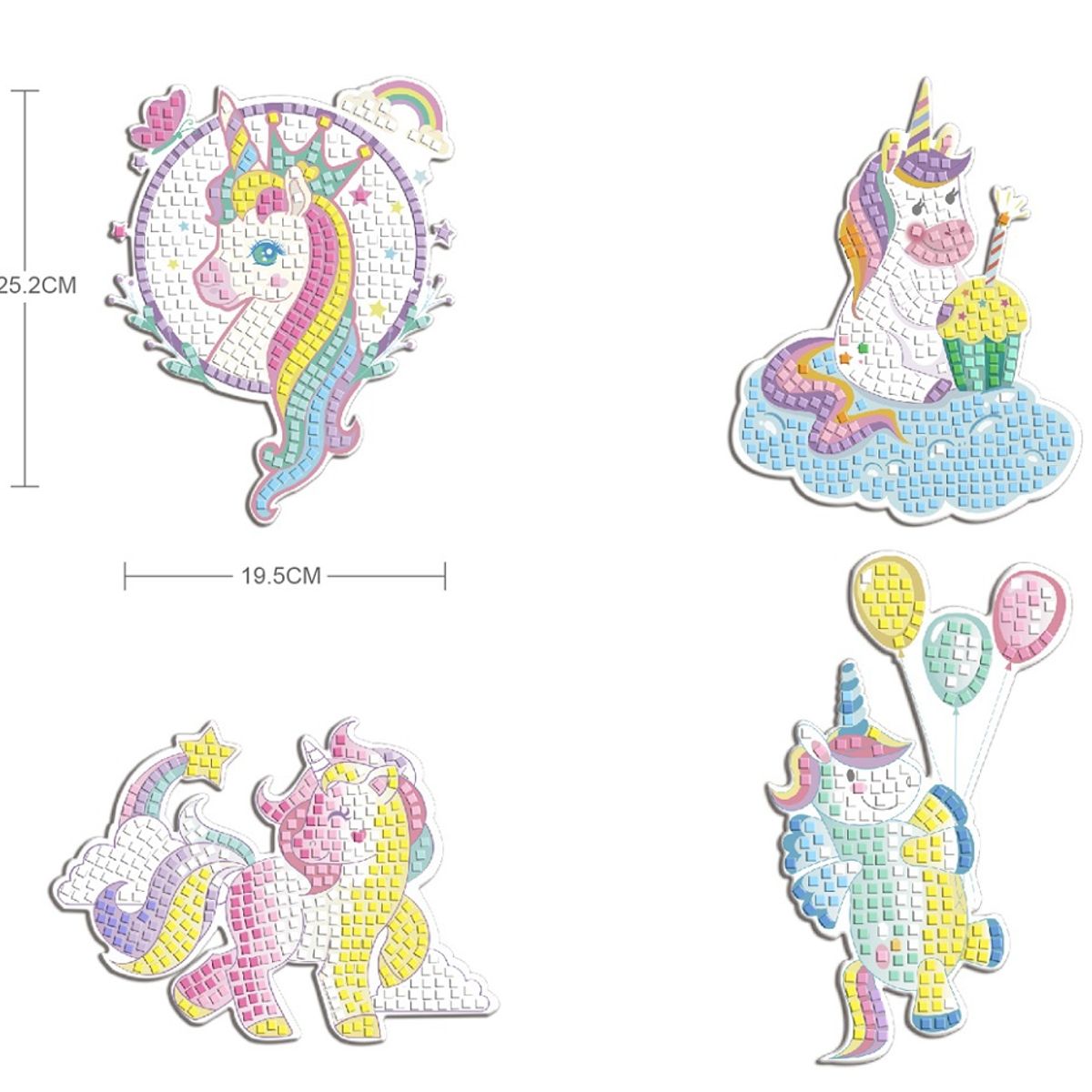 JEANNY - Kit Mosaico de Unicornios