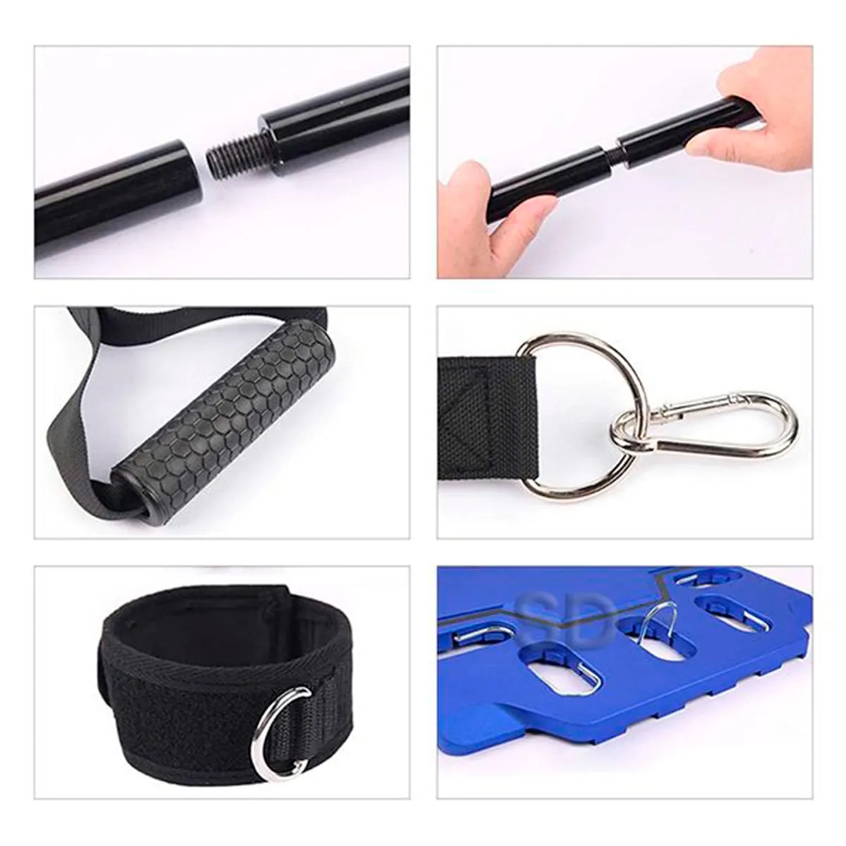 SDFIT - Gym portátil con tubos elásticos y manillas Fitindex ST28