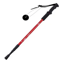 GENERICO - Bastones De Trekking Bastón Camping Senderismo Caminata Rojo