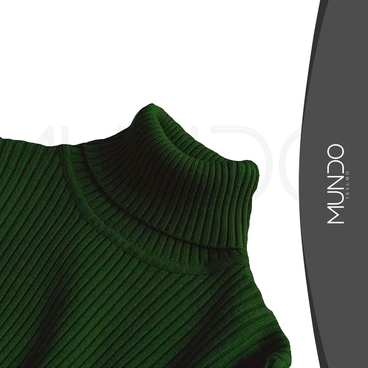 MUNDO INSUMO - Beatle Sweter Cuello Alto Doble De Mujer Varios Colores