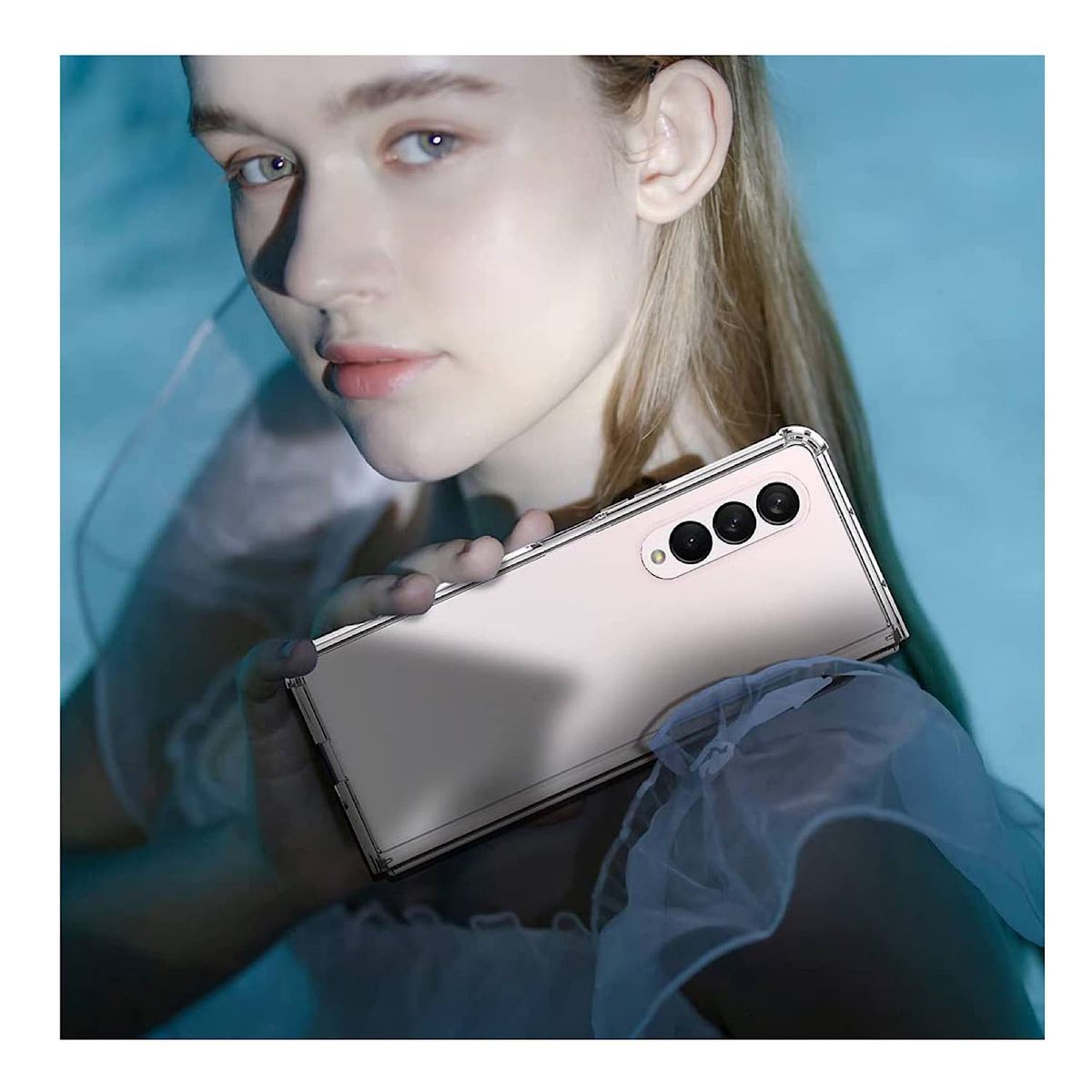 GENERICO - Carcasa Transparente Para Samsung Z Fold 3