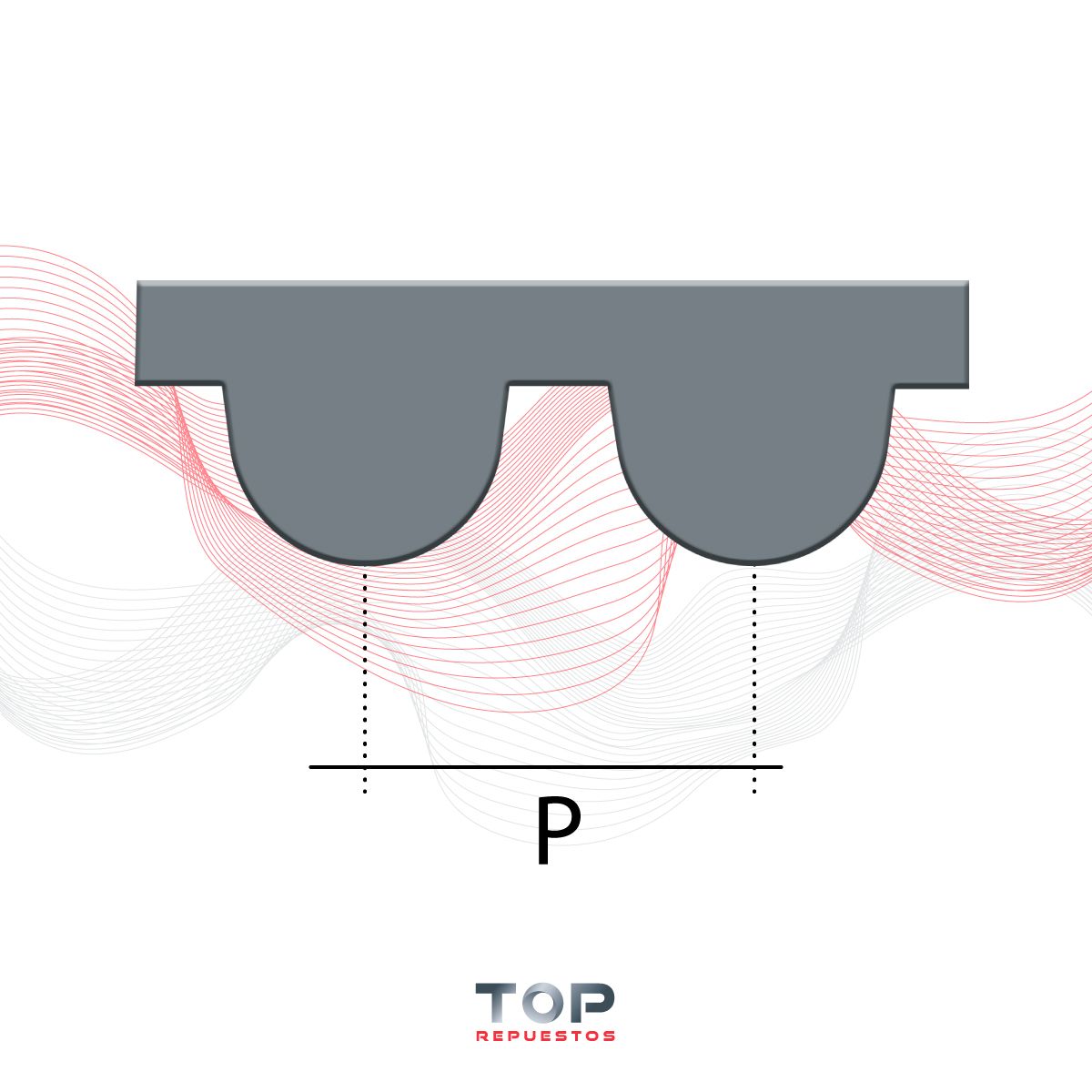 GATES - Correa Distribucion para Kia Rio 1.3 8 Val Gasolina 00/05