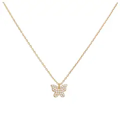BOAZ JOYAS - Collar Mariposa Bañado en Oro