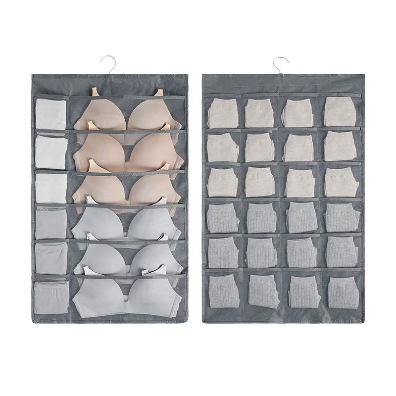 GENERICO - Organizador Colgante Sostenes Calcetas Ropa Interior Closet Negro