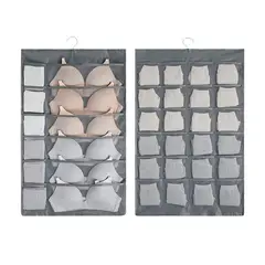 GENERICO - Organizador Colgante Sostenes Calcetas Ropa Interior Closet Negro