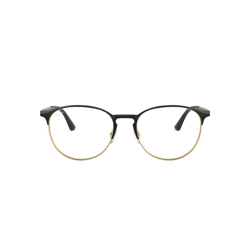 RAY BAN - Lentes Ópticos Negro sobre Dorado