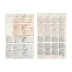 GENERICO - Organizador Colgante Sostenes Calcetas Ropa Interior Closet Blanco