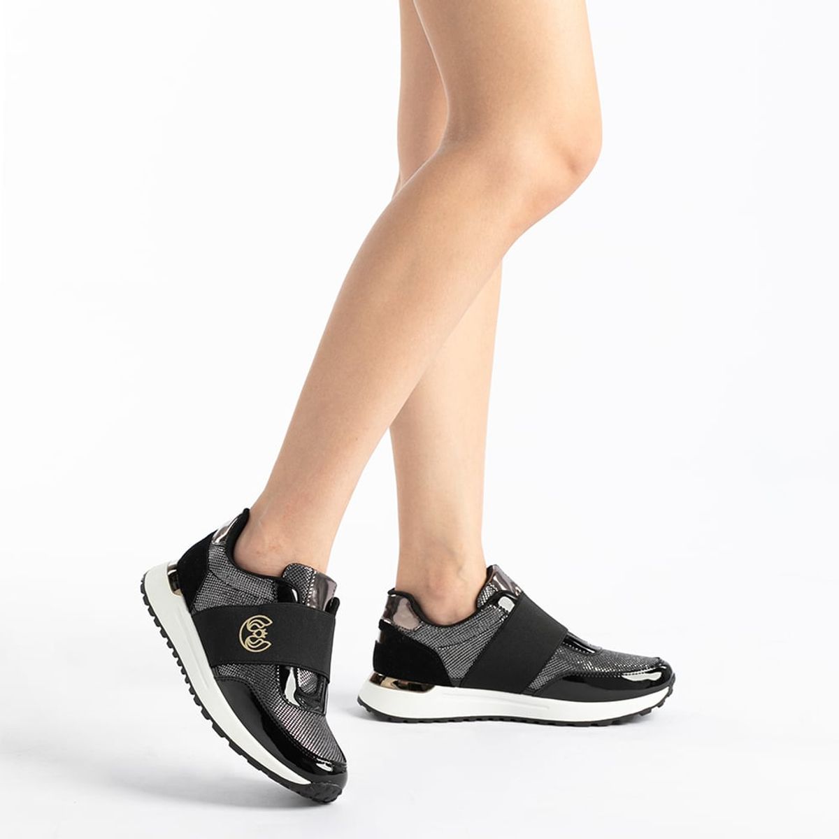 WEIDE - Zapatilla  Mujer Niceto Negro Weide