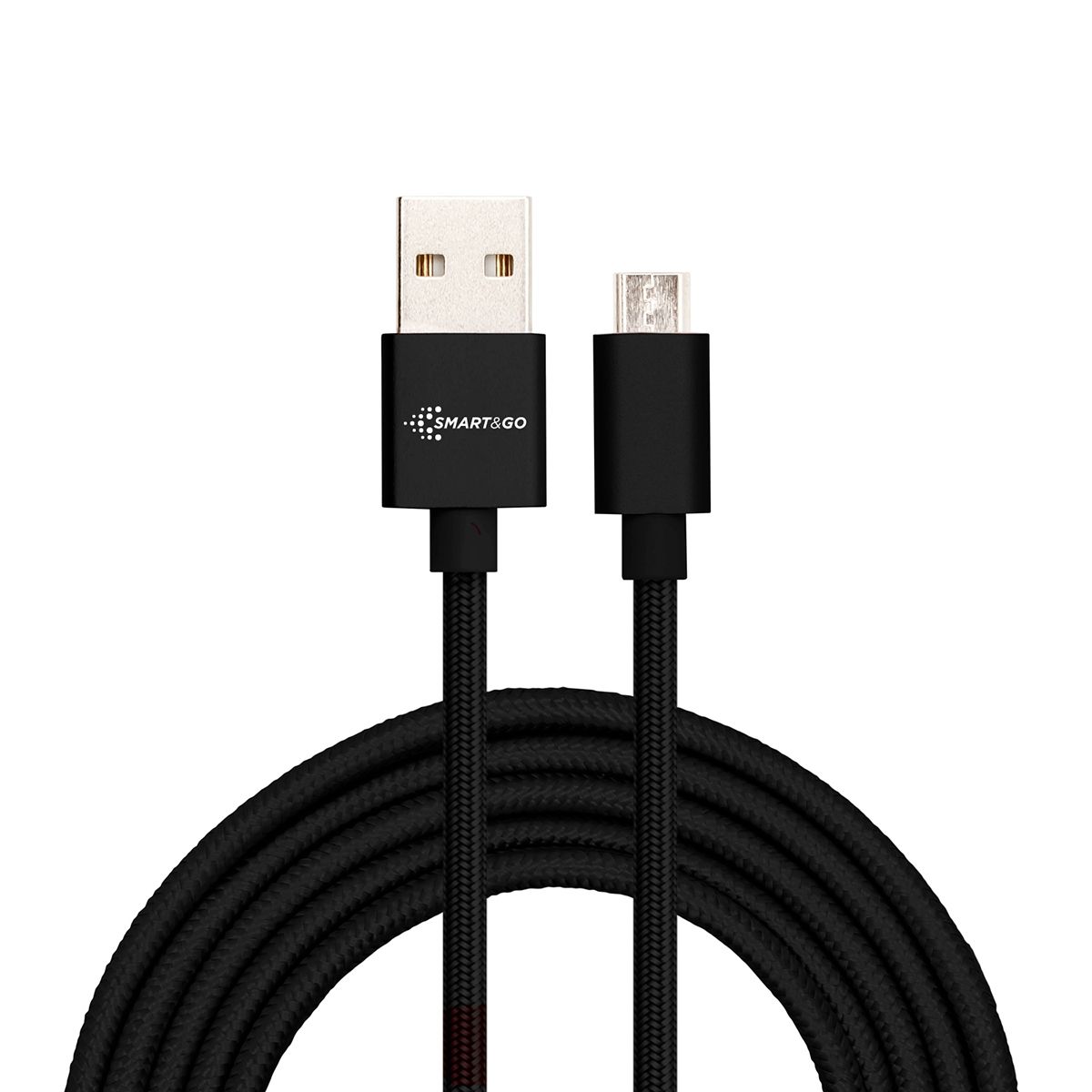 GENERICO - Cable Micro USB Smart&Go 2m Negro