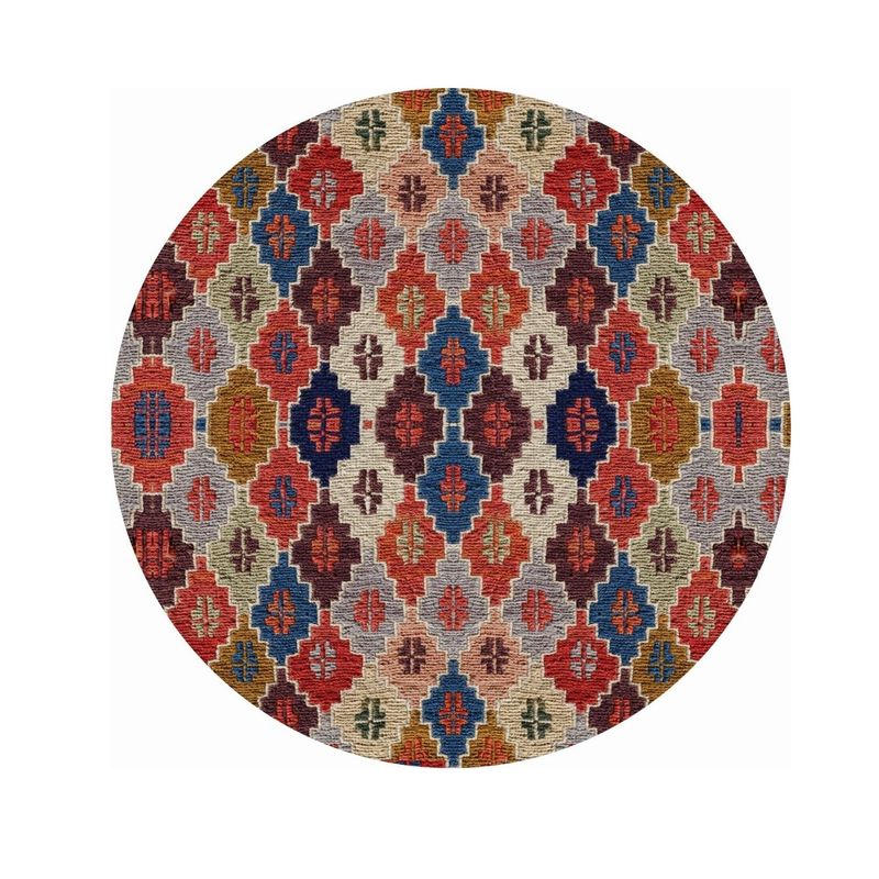 CARPET MART - Alfombra Rombo redonda 160x160 cms