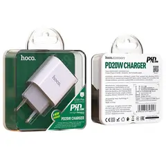 HOCO - Adaptador a Corriente PD USB-C 20w C76A Plus para iPhone -