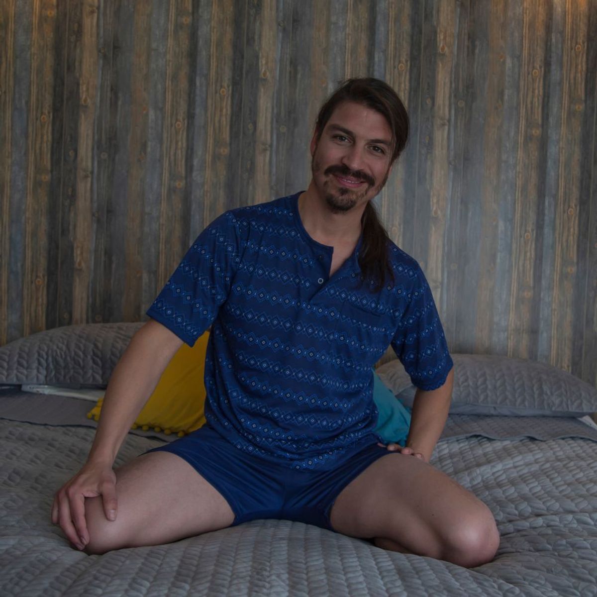 GENERICO - Pijama Hombre Manga Corta