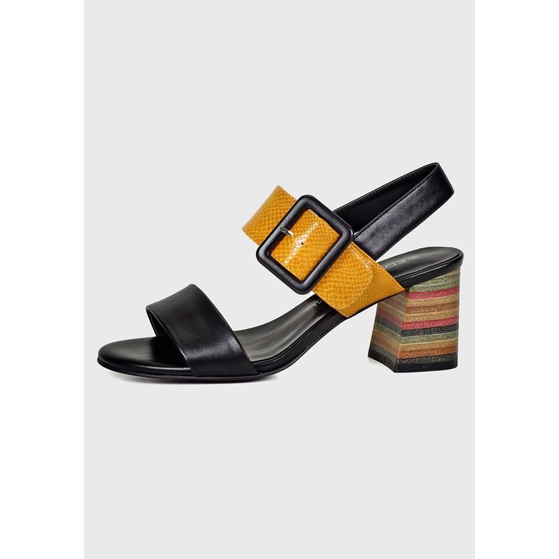 EDA MANZINI - Sandalia Sharif Amarillo Textura EDA MANZINI