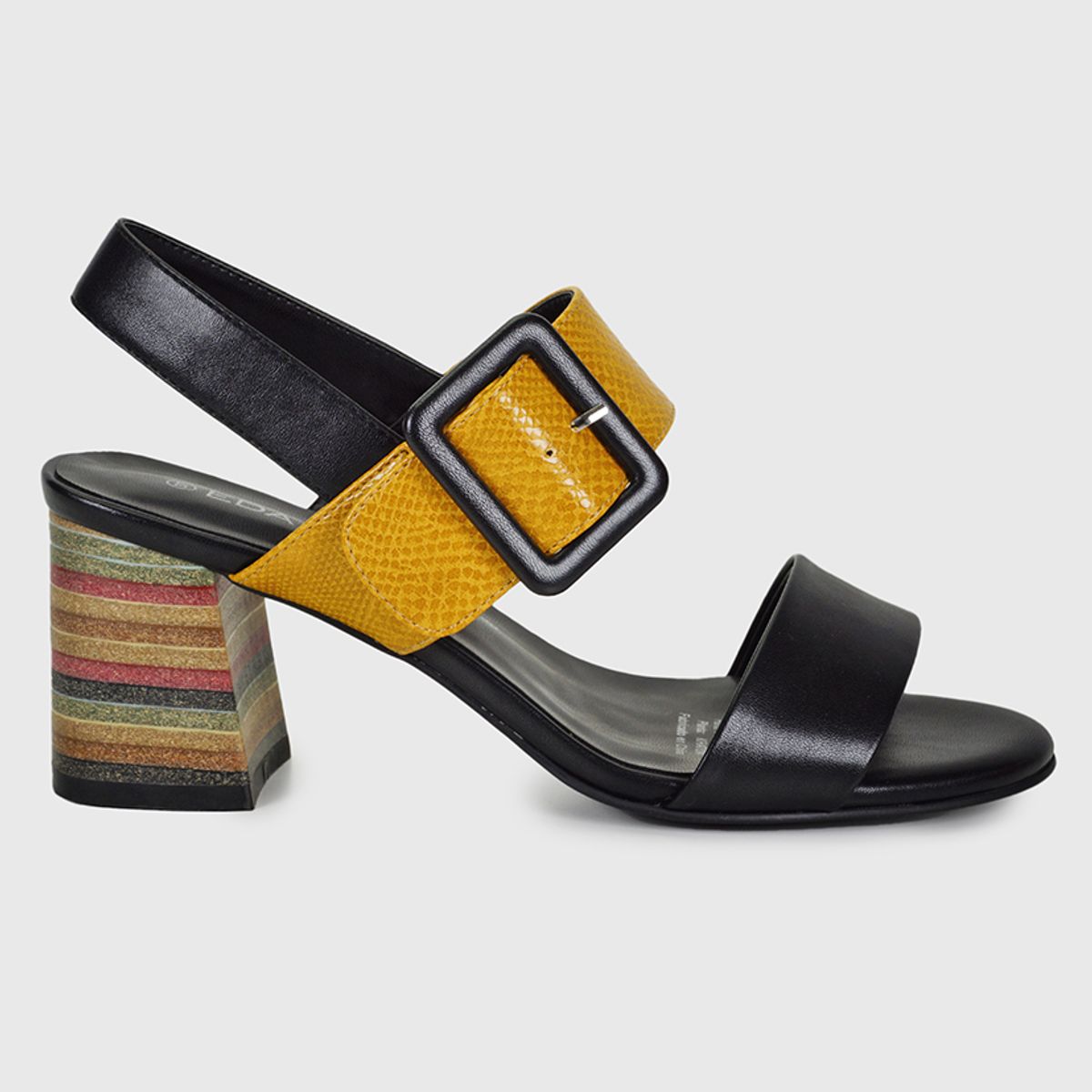 EDA MANZINI - Sandalia Sharif Amarillo Textura EDA MANZINI