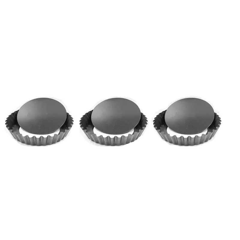 GENERICO - Pack x3 Moldes Tartaleta Desmontable Tarta Individual 135cm