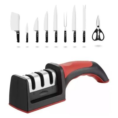 Imagen 2 del producto Afilador Amolador 3 En 1 Cuchillo Tijera Antideslizante Pro