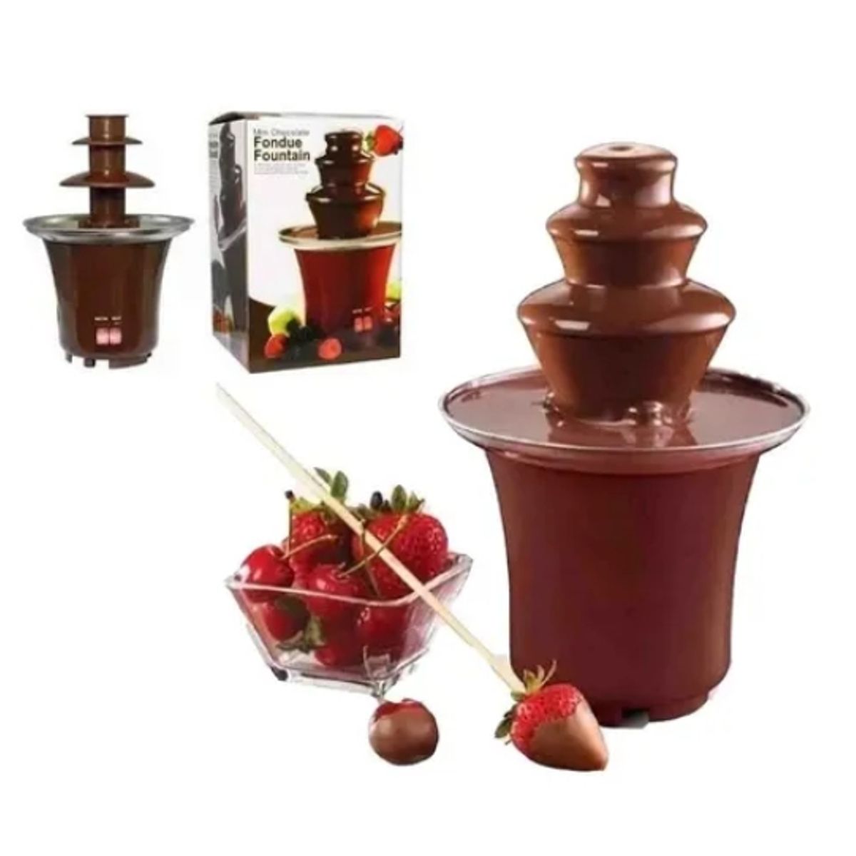 ESHOPANGIE - Mini Cascada Chocolate 3 Pisos Fuente