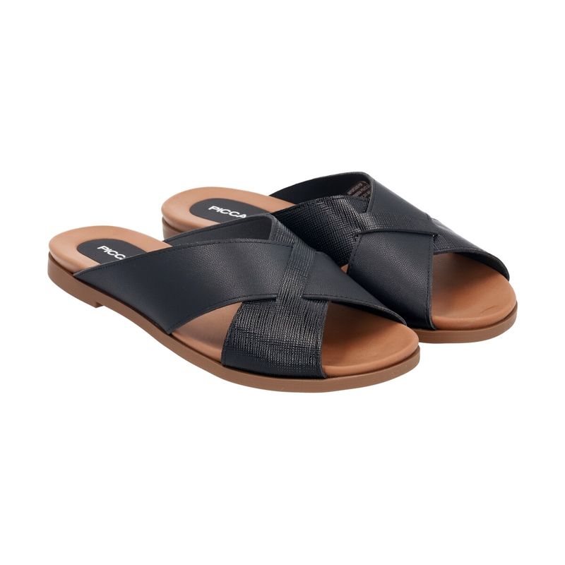 PICCADILLY - Sandalia Camel/Negro Piccadilly