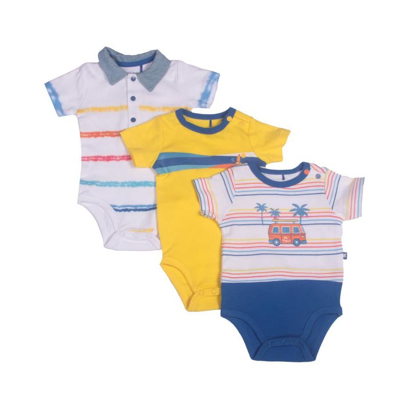 PILLIN - Set 3 Pzas Body Niño Multicolor Pillin - Blanco