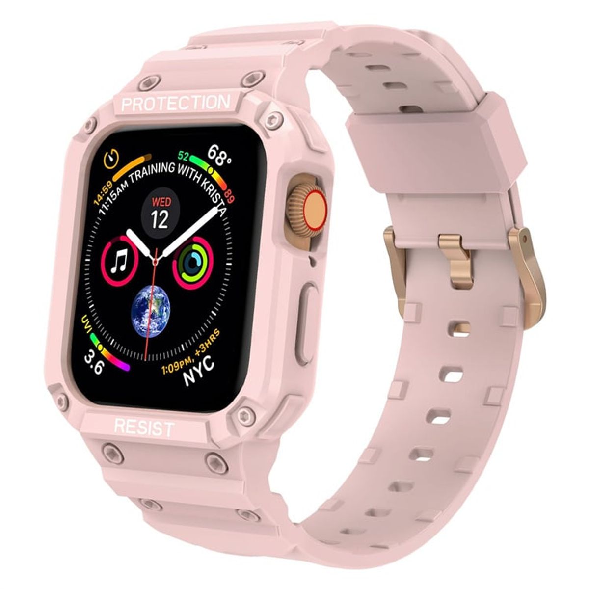 GENERICO - Carcasa Correa Para Apple Watch Se 40/ 41mm /  Rosado