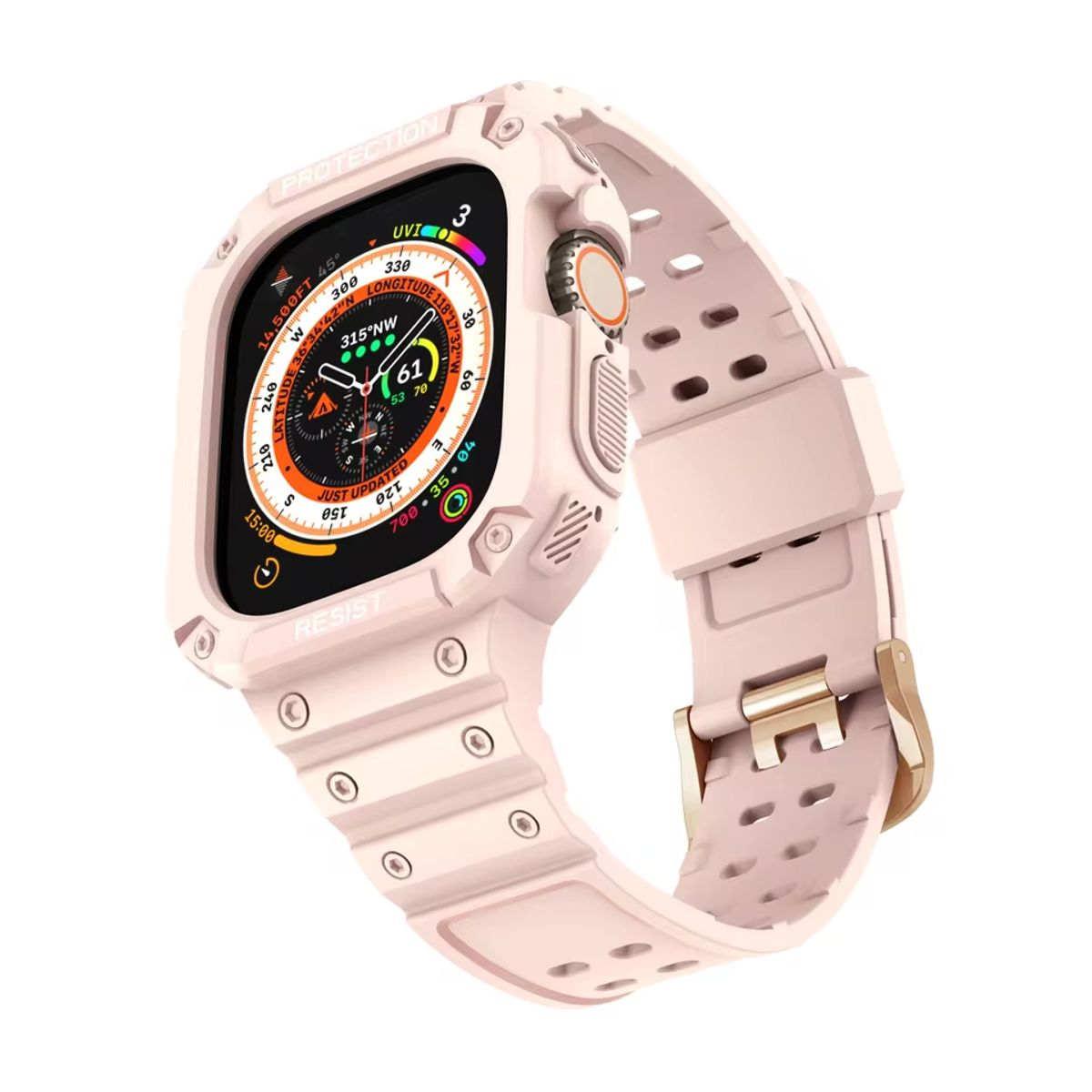 GENERICO - Carcasa Correa Para Apple Watch Se 40/ 41mm /  Rosado