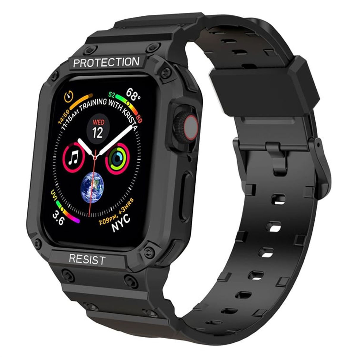 GENERICO - Carcasa Correa Para Apple Watch Se 40/ 41mm /  Negro