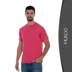 MUNDO INSUMO - Polera Cuello Redondo Jaspeada Hombre