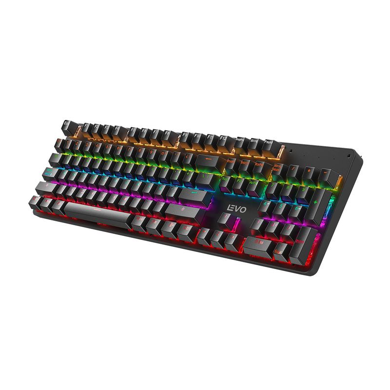 LEVO - Teclado Mecánico Gamer Storm RGB QWERTY Retroiluminado Levo