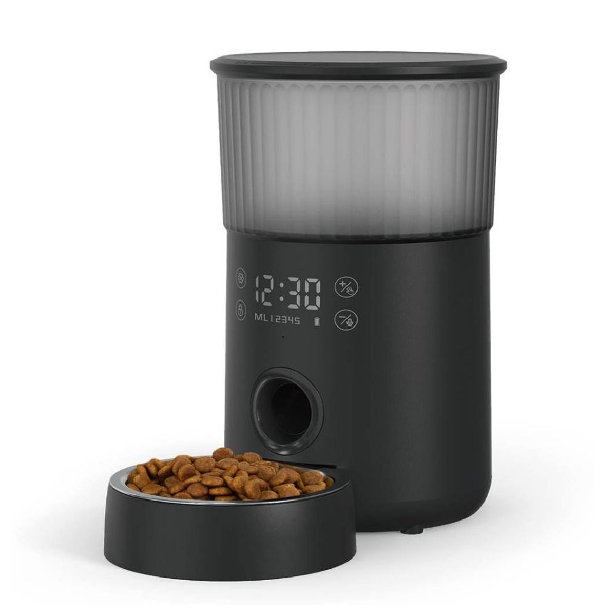 GENERICO - Dispensador Automático Comida Gatos Negro