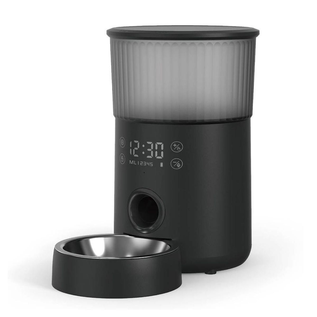 GENERICO - Dispensador Automático Comida Gatos Negro