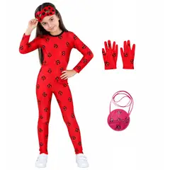 TODODISFRACESCHILE - Disfraz Ladybug Deluxe Guantes Antifaz Morral