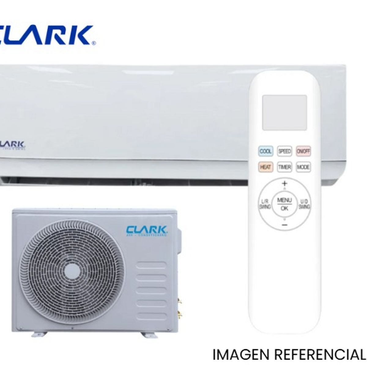 CLARK - Aire acondicionado tipo split muro Inverter de 9000 btu WIFI CLARK