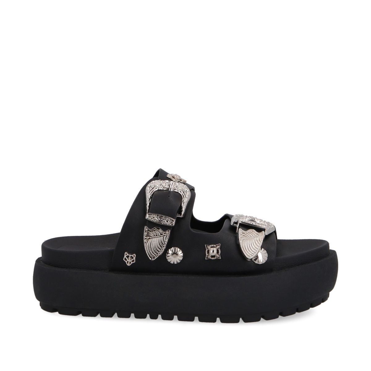 GOTTA - Sandalia Mujer Plataforma Negra 35190