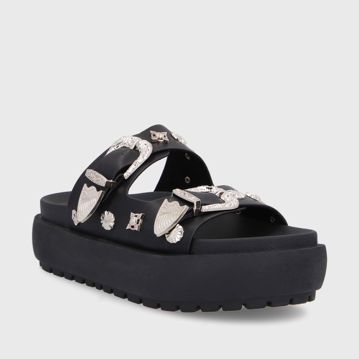 GOTTA - Sandalia Mujer Plataforma Negra 35190