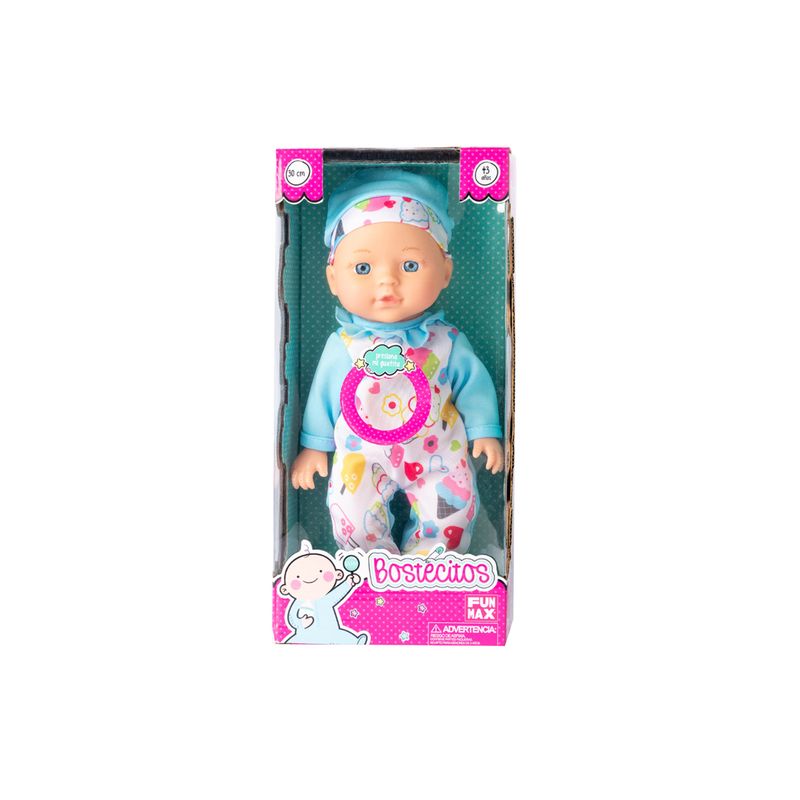 BOSTECITOS - Muñeca Bebe De Juguete Bostecitos 4 Sonidos BOSTECITOS
