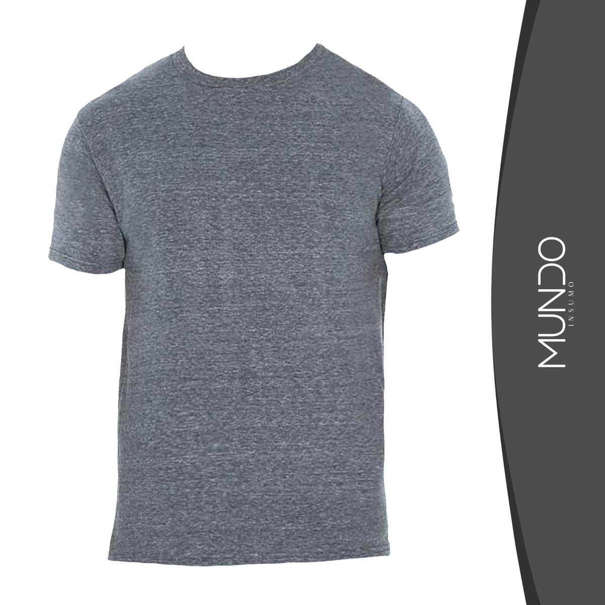 MUNDO INSUMO - Polera Cuello Redondo Jaspeada Hombre