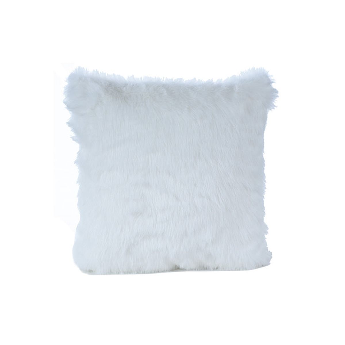 GENERICO - Cojín Sensaciones Blanco Piel Sintética 45x45 cm Máxima Design