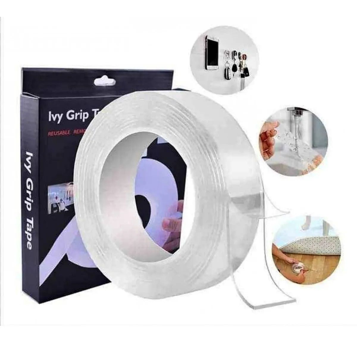 GENERICO - Cinta Doble Contacto 5 Metros Cinta Doble Faz Cinta Magica