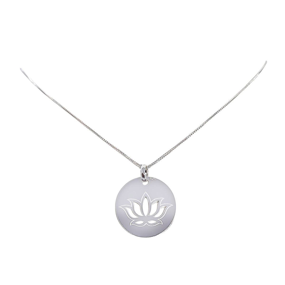 COGGIOLA - Collar Flor del Loto Plata Fina 925