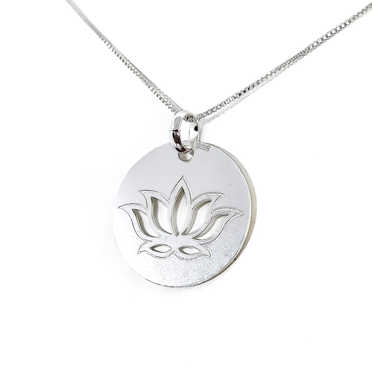 COGGIOLA - Collar Flor del Loto Plata Fina 925