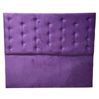 Respaldo 2 Plazas Morado Felpa Botone a piso Muebles Rimar