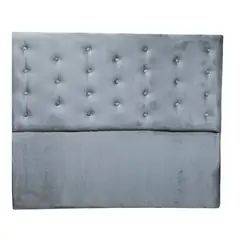 GENERICO - Respaldo 2 Plazas Gris Felpa Botone a piso Muebles Rimar