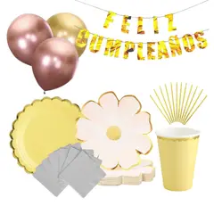 GENERICO - SET DE CUMPLEAÑOS MARGARITA PARA 6 PERSONAS