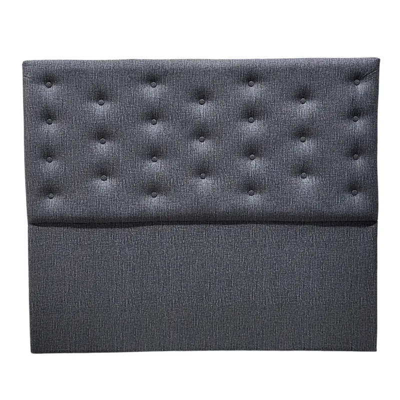 GENERICO - Respaldo 2 Plazas Gris Jaspiado oscuro Botone a piso Muebles Rimar