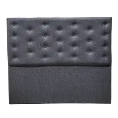 GENERICO - Respaldo 2 Plazas Gris Jaspiado oscuro Botone a piso Muebles Rimar